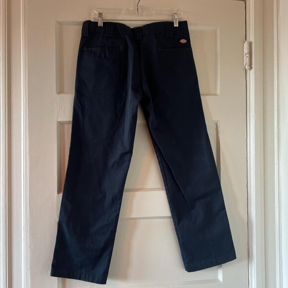 Dickies Men's Navy and Black Trousers - Picture 2 of 3
